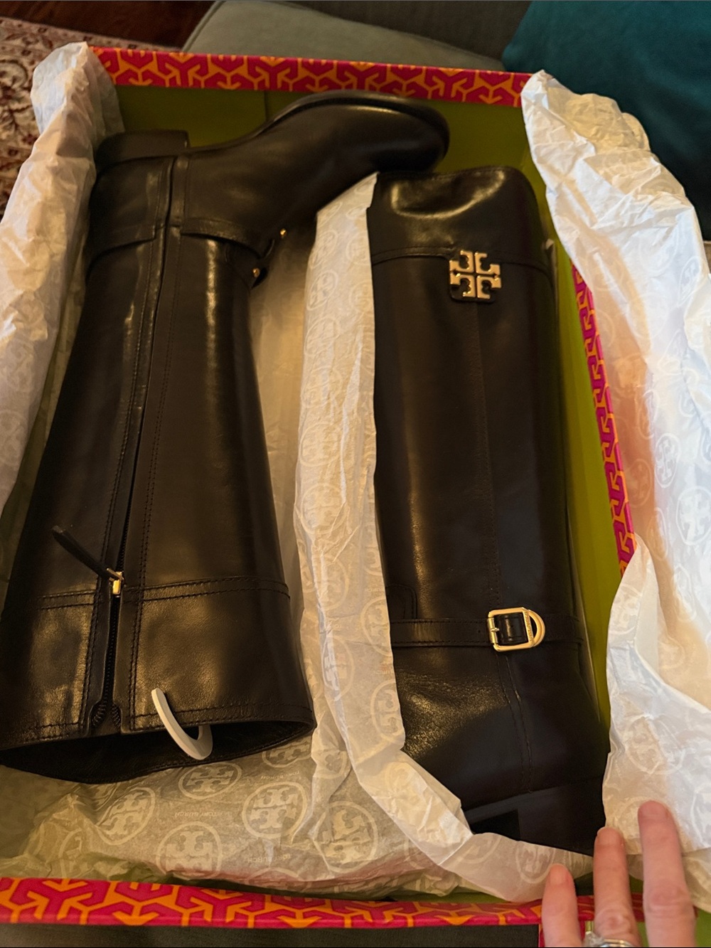 Eloise Riding Boot - Black Galleon Leather